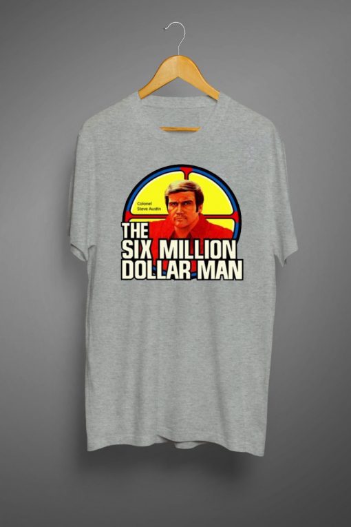Six Million Dollar Man Retro Steve Austin T shirts