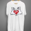 Love White T shirts
