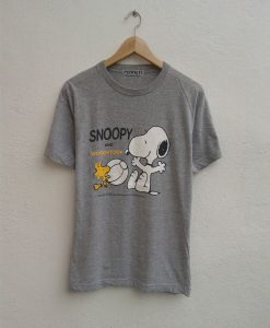 Snoopy Cartoon Woodstock Big Graphic T-Shirt