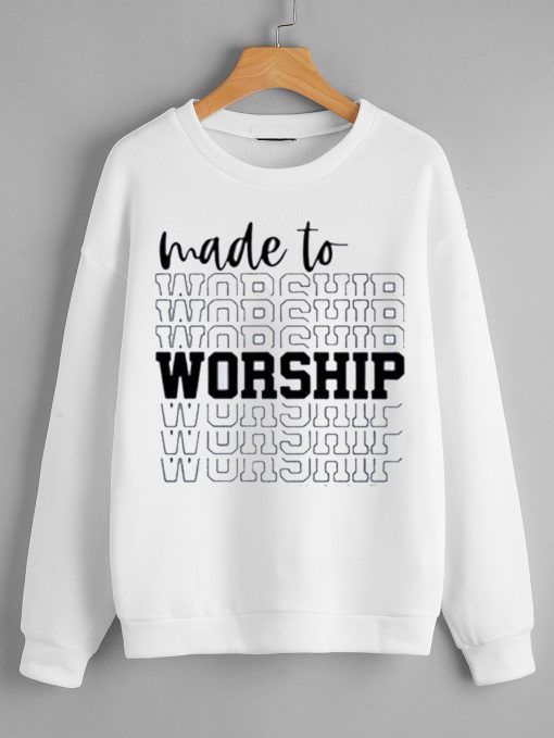 Worshipping White Sweatshirts
