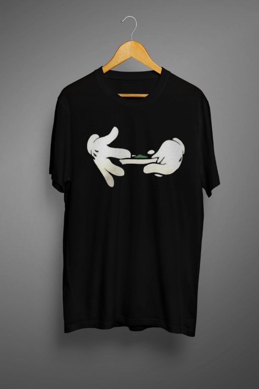 Cartoon Hands Rolling A Blunt shirt