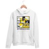 SpongeBob SquarePants Black and Yellow White Hoodie