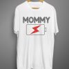 Mommy Charge White T shirts