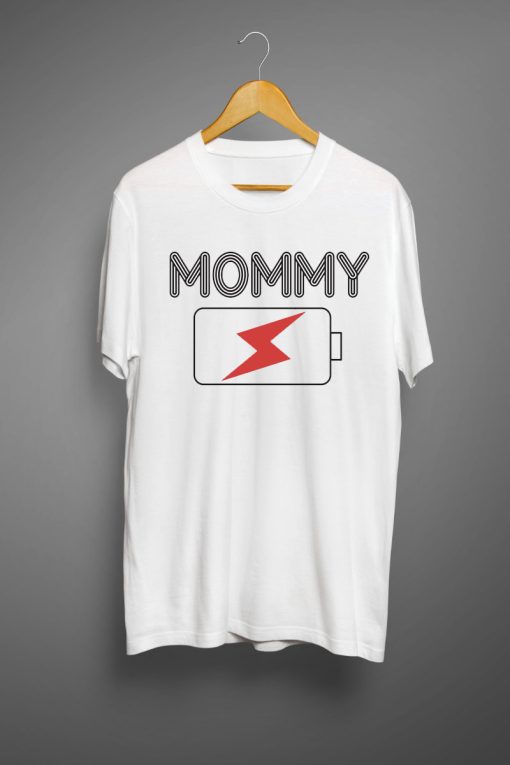 Mommy Charge White T shirts