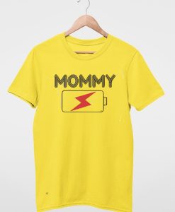 Mommy Charge Yellow T shirts