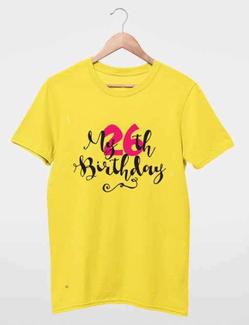 My 7th Birthday T shirts Yellow