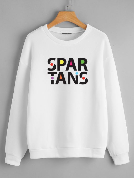 Spartans White Sweatshirts