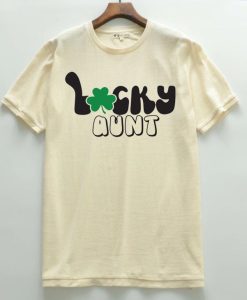 Lucky aunt Cream T shirts