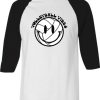 Volleyball Vibes Raglan Black Sleeve t shirts