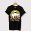 The Meowtains Are Calling Mountains Ski Cat T-shirt